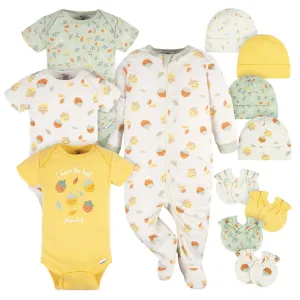 12-Piece Baby Girls Acorns Layette Bundle Gerber Childrenswea