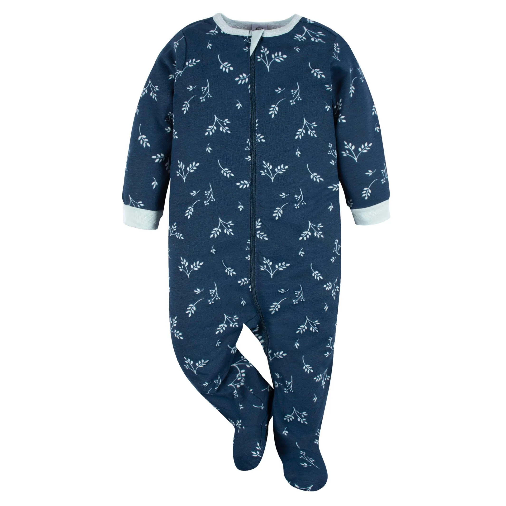 12-Piece Baby Girls Blue Flowers Layette Bundle Gerber Childrenswea