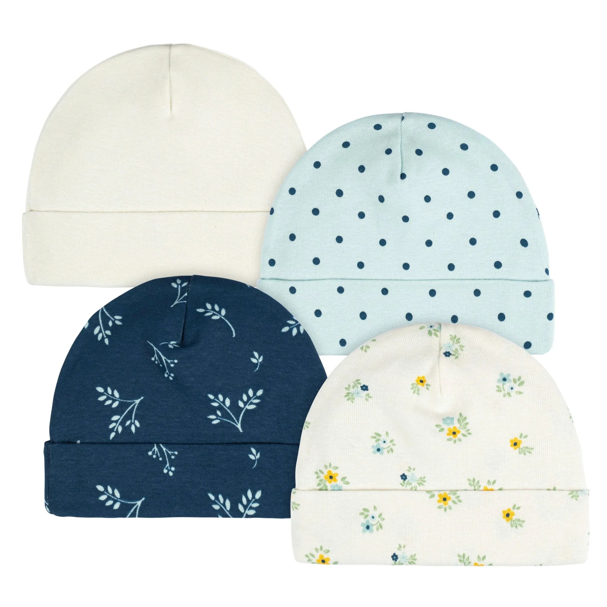 12-Piece Baby Girls Blue Flowers Layette Bundle Gerber Childrenswea