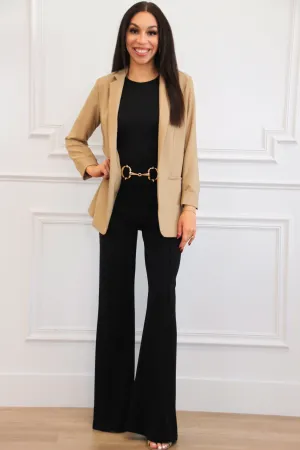 Back to Business Blazer: Taupe