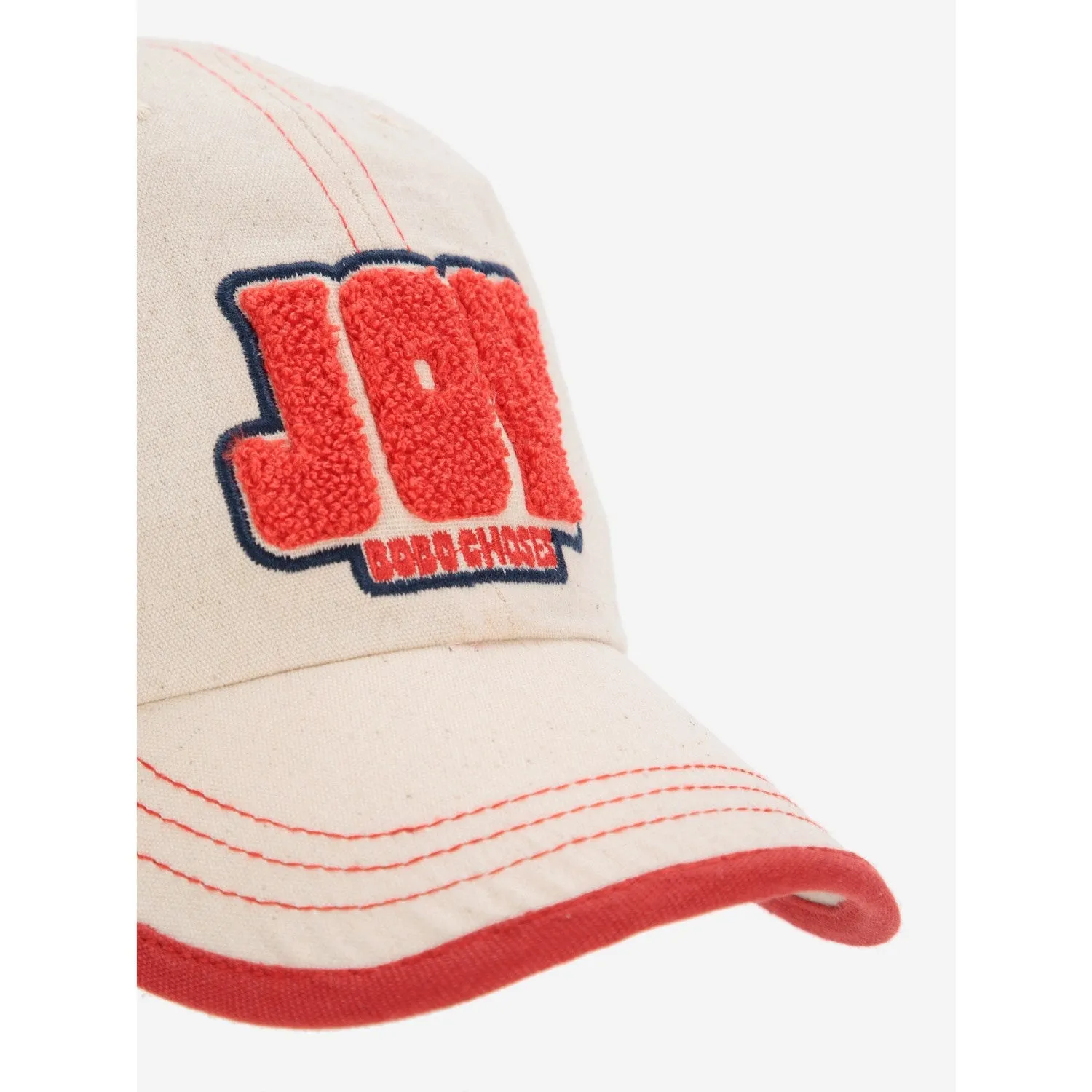 Bobo Choses Offwhite Joy Patch Cotton Cap