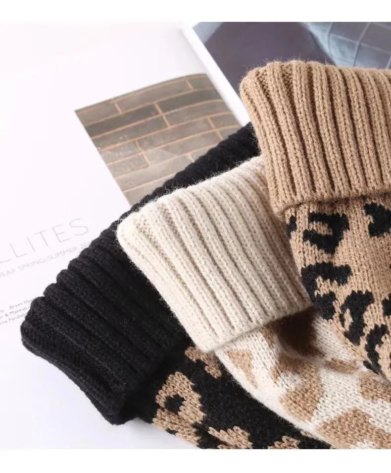 Bonnet Femme Lopard avec Pompon Douillet  Cheelyah