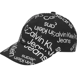 Calvin Klein Stacked Logo Baseball Cap Black AOP