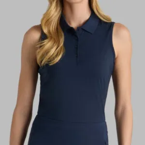 G/FORE Pleated Collar S/L Polo - Twilight