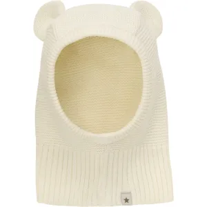 Huttelihut Antique White Balaclava Knit w. Ears
