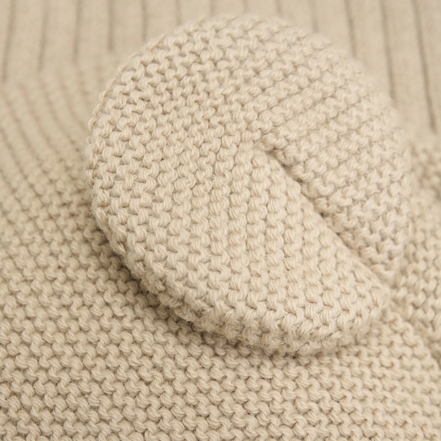Huttelihut Irish Cream Balaclava Knit w. Ears