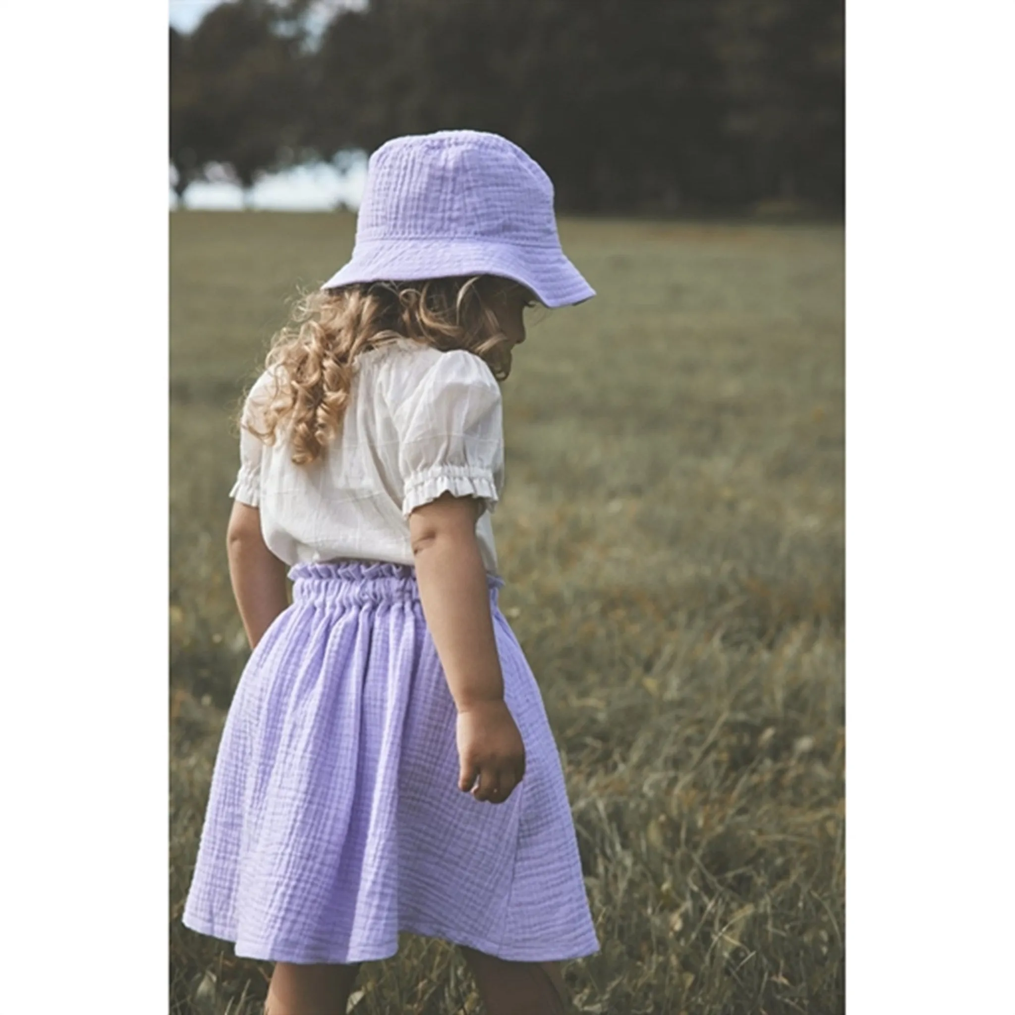 Huttelihut Muslin Orchid Petal Bucket Hat