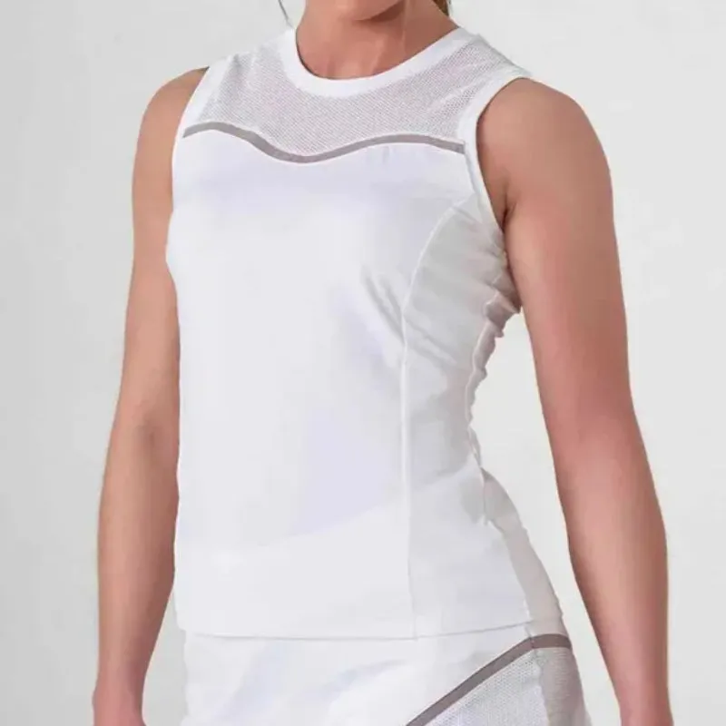 InPhorm Elise Tank - White/Latte