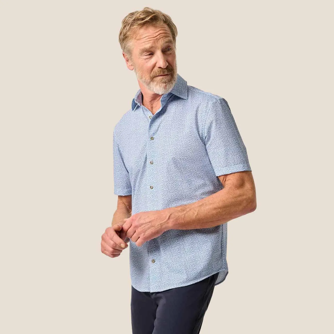 Johnnie-O Men's Waylan Printed Short-Sleeve Shirt