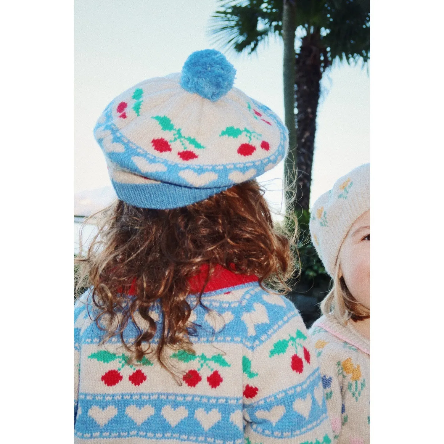 Konges Sljd Cherry Stripe Belou Knit Beret