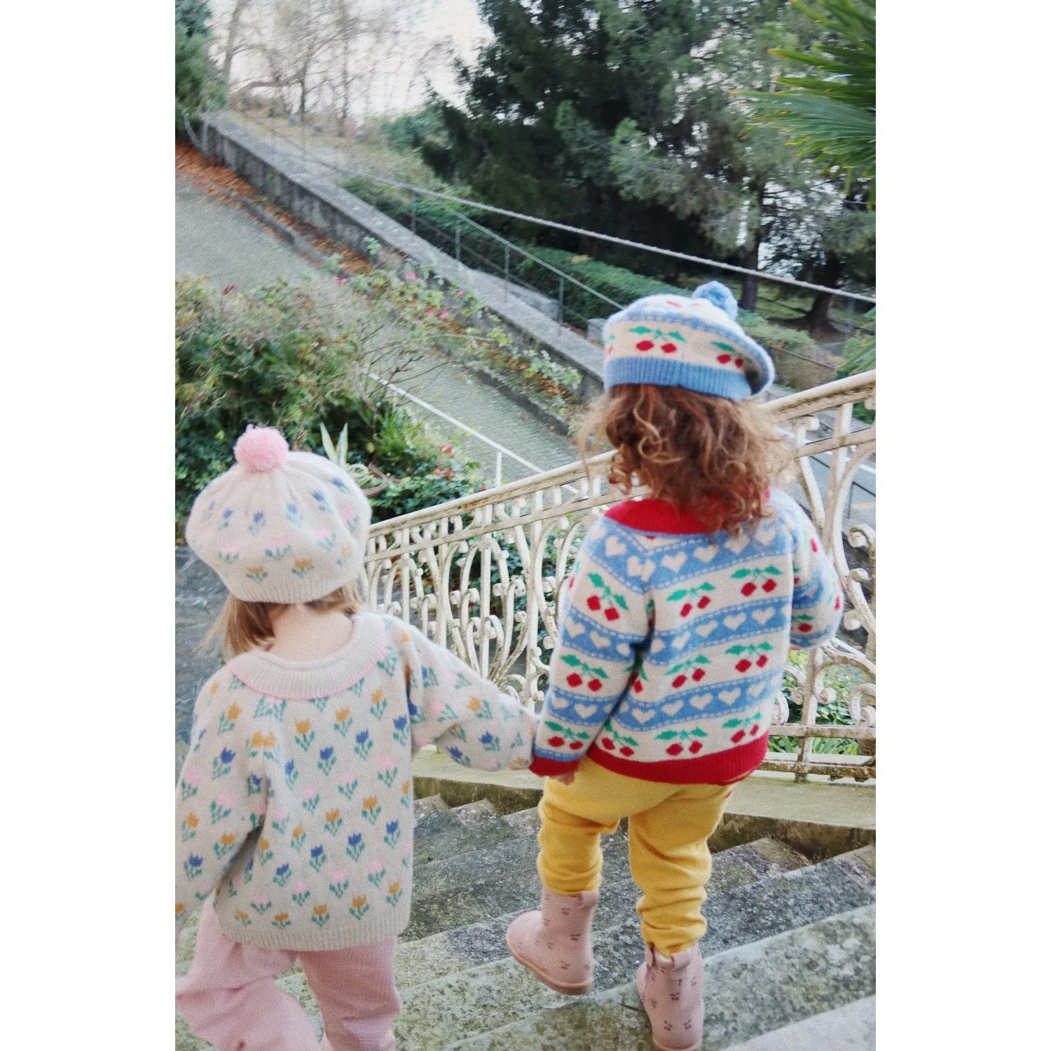 Konges Sljd Cherry Stripe Belou Knit Beret