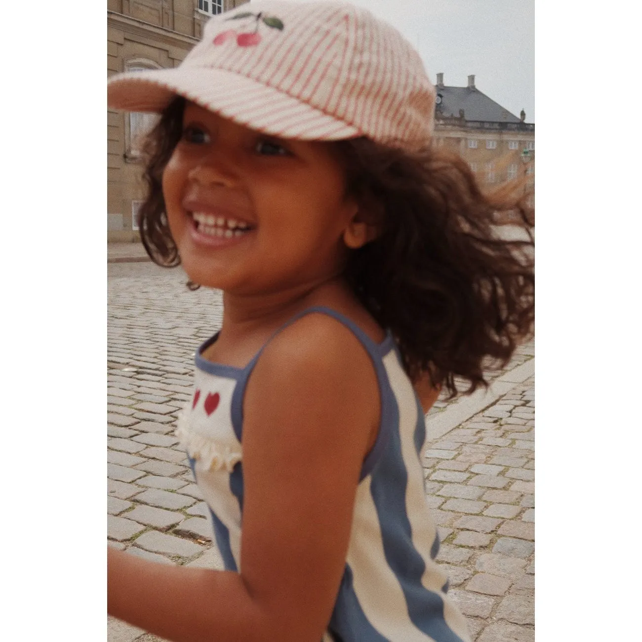 Konges Sljd Ellie Bow Cap Amour Stripe