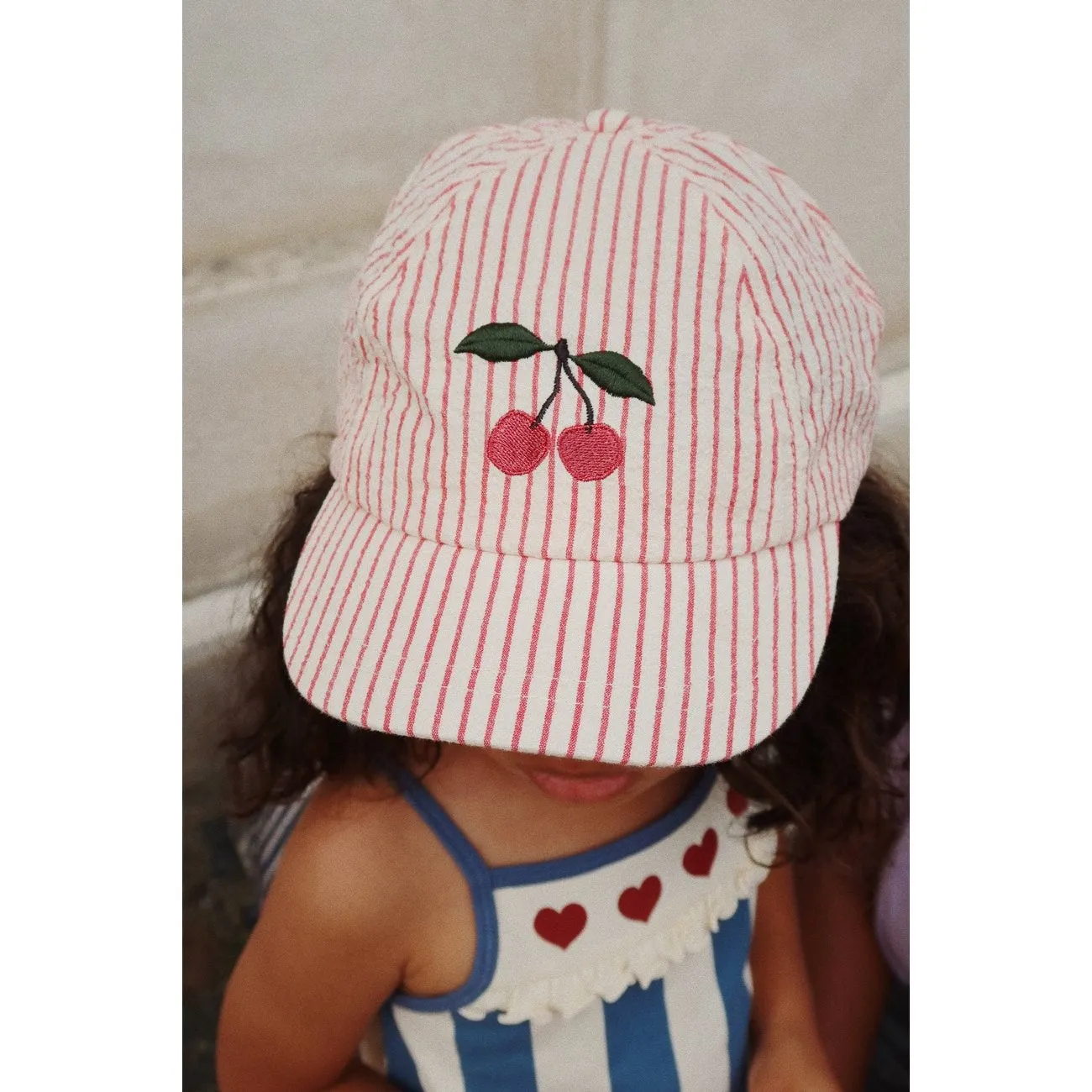 Konges Sljd Ellie Bow Cap Amour Stripe