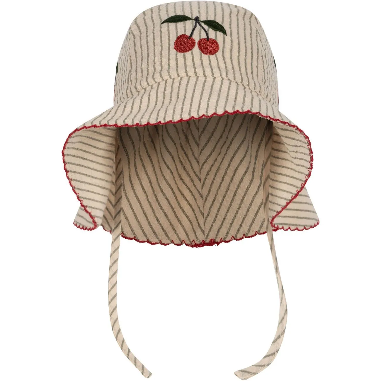 Konges Sljd Ellie Sun Hat Tea Stripe