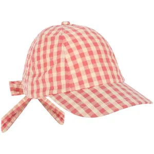 Konges Sljd Flamingo Plume Check Kim Bow Cap Gots