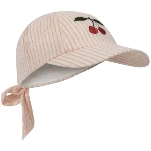 Konges Sljd Peony Stripe Ellie Bow Cap Gots
