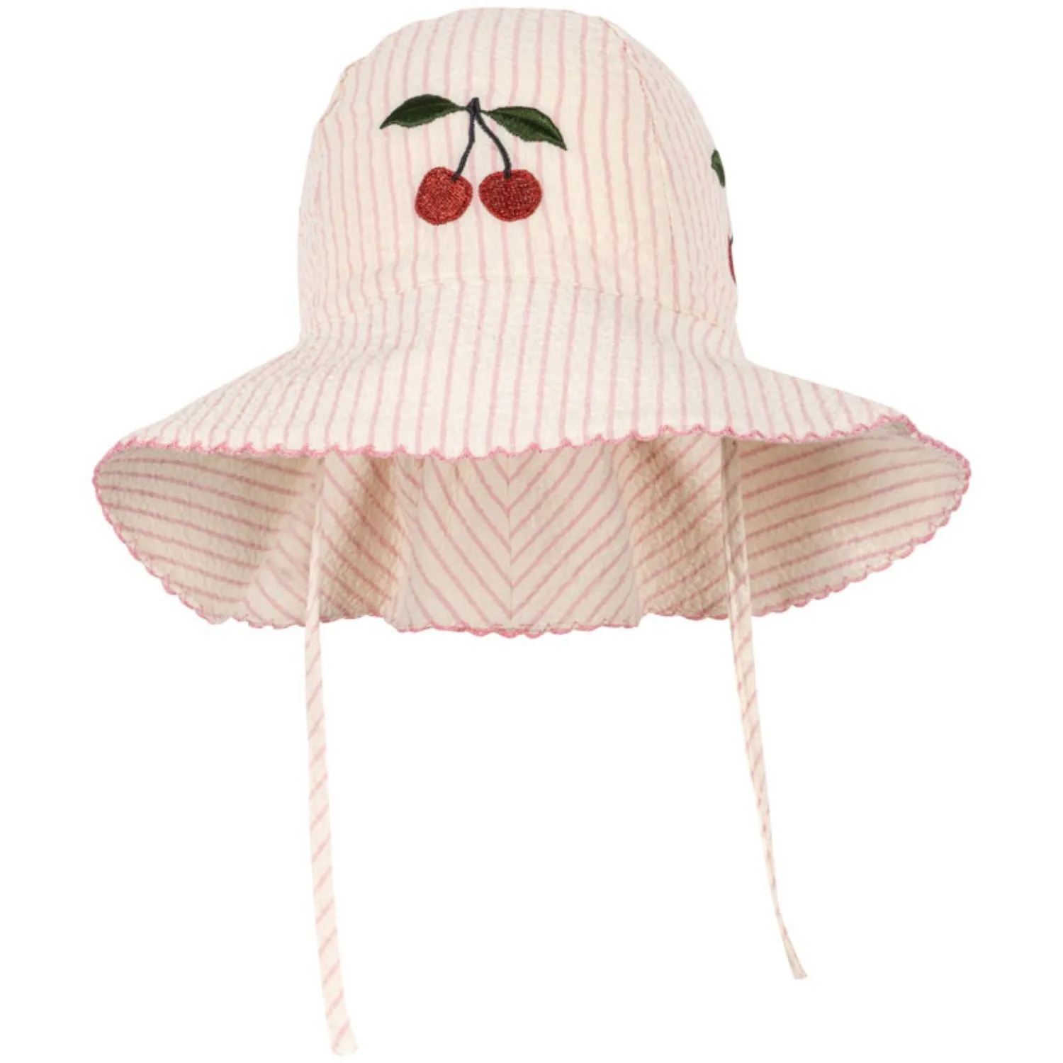Konges Sljd Peony Stripe Ellie Sun hat Gots