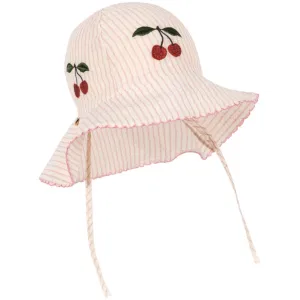 Konges Sljd Peony Stripe Ellie Sun hat Gots