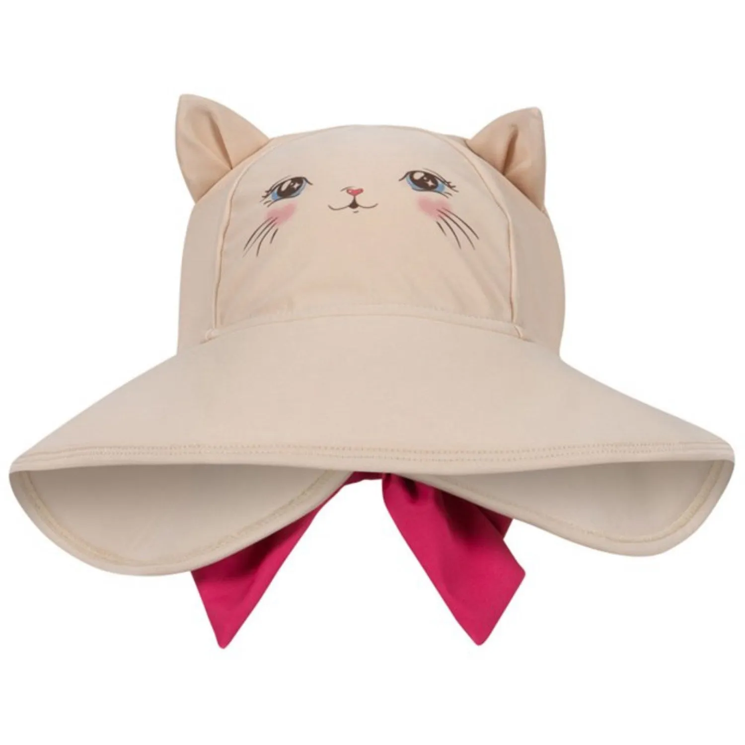 Konges Sljd Soft Pink Kitty Cat Sun hat Grs