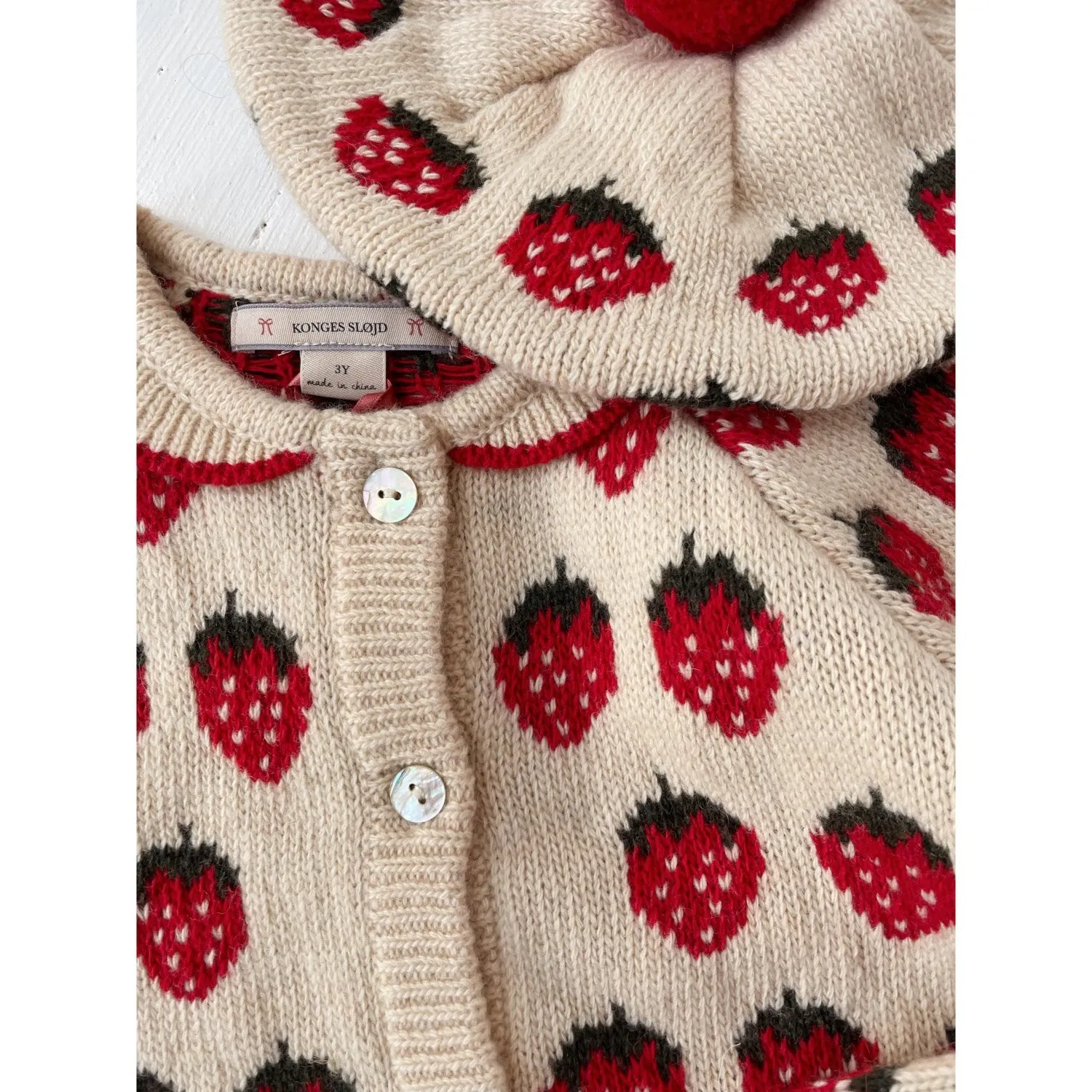 Konges Sljd Strawberry Belou Knit Beret