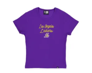 Lakers Women's Pinstripe SS Tee