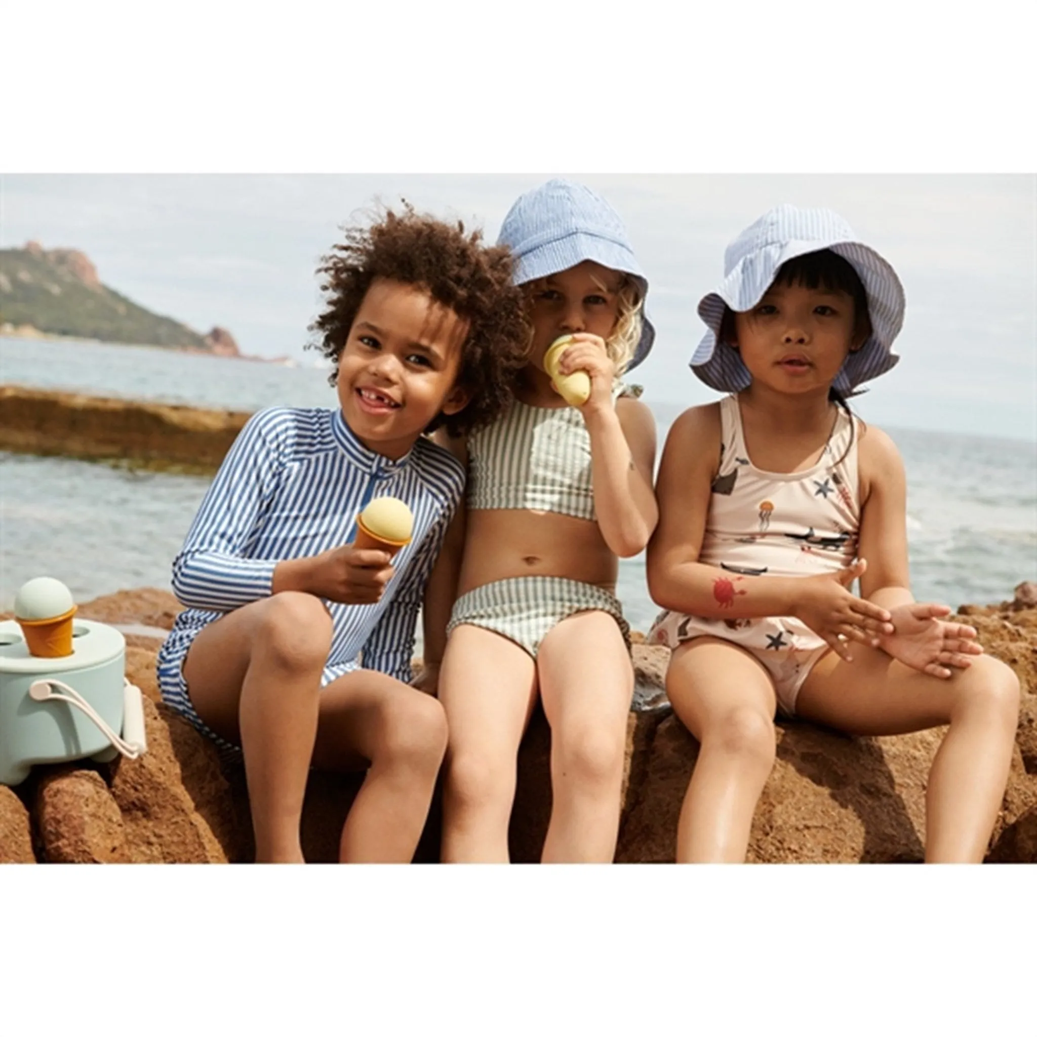 Liewood Amelia Sun Hat Y/D Stripe Riverside Creme De La Creme