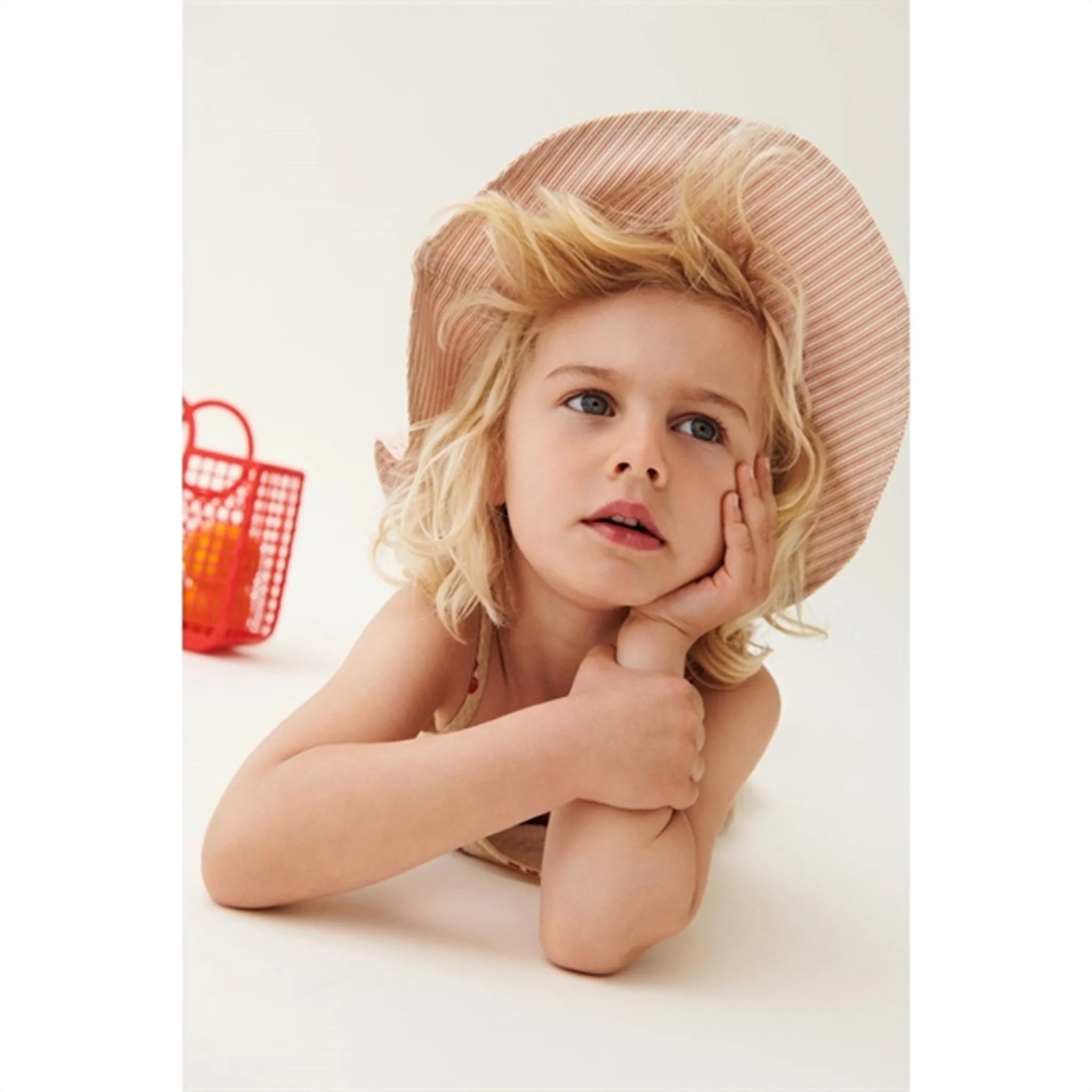 Liewood Amelia SUn Hat Y/D Stripe Tuscany Rose Creme De La Creme