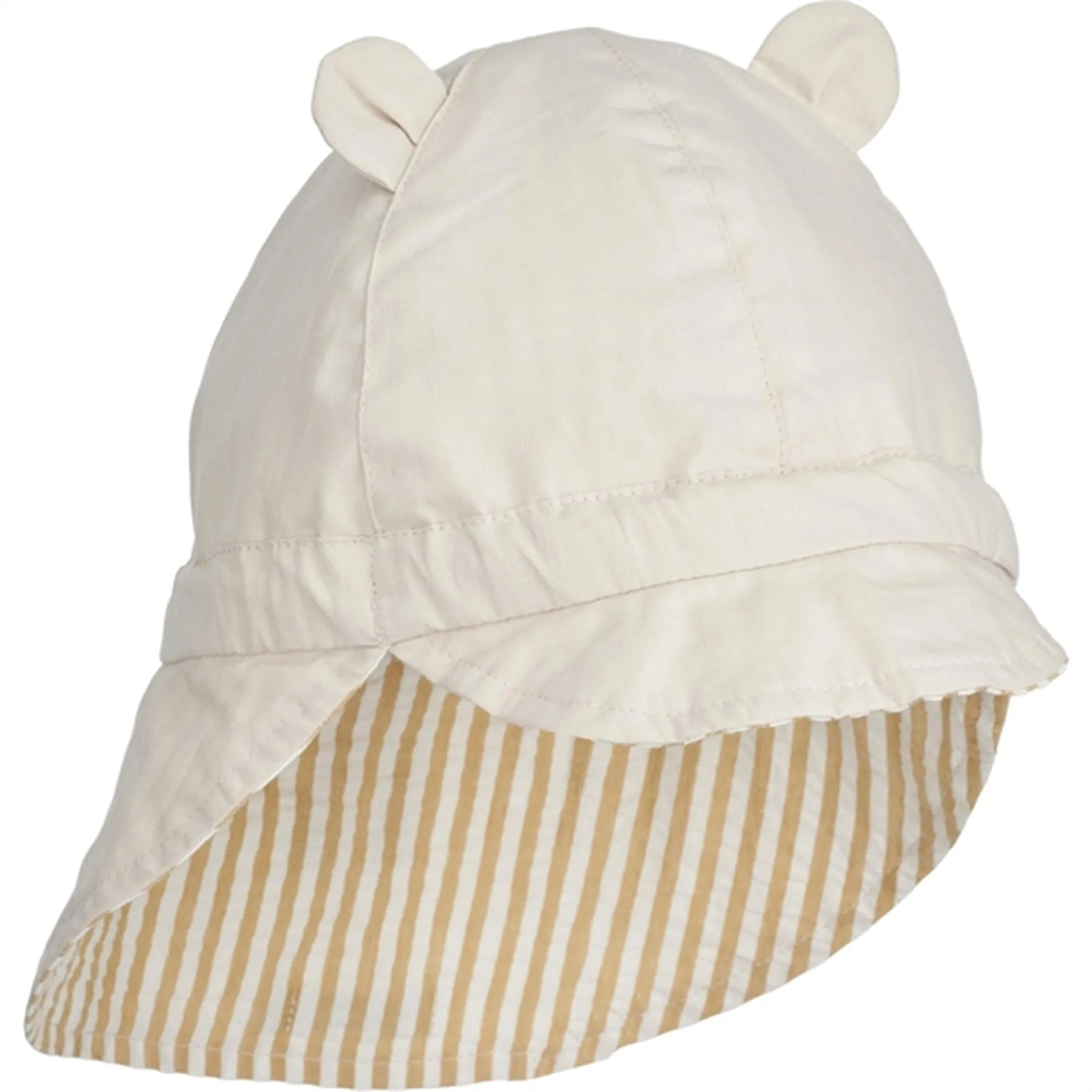 Liewood Gorm Sun Hat Stripe Yellow Mellow/Crme