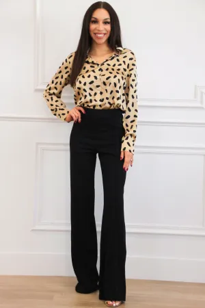 Ludlow Spotted Satin Top: Taupe