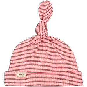 MarMar New Born Modal Fine Rib Red Stripe Aiki Hat