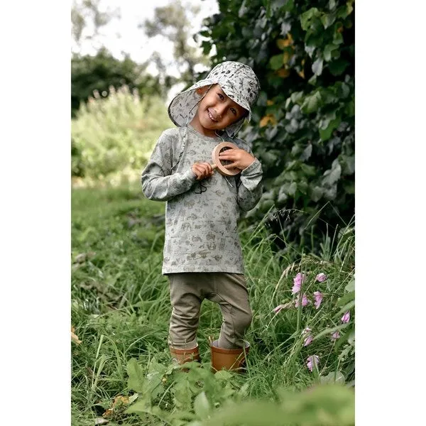 Mikk-Line Sun Hat AOP Desert Sage