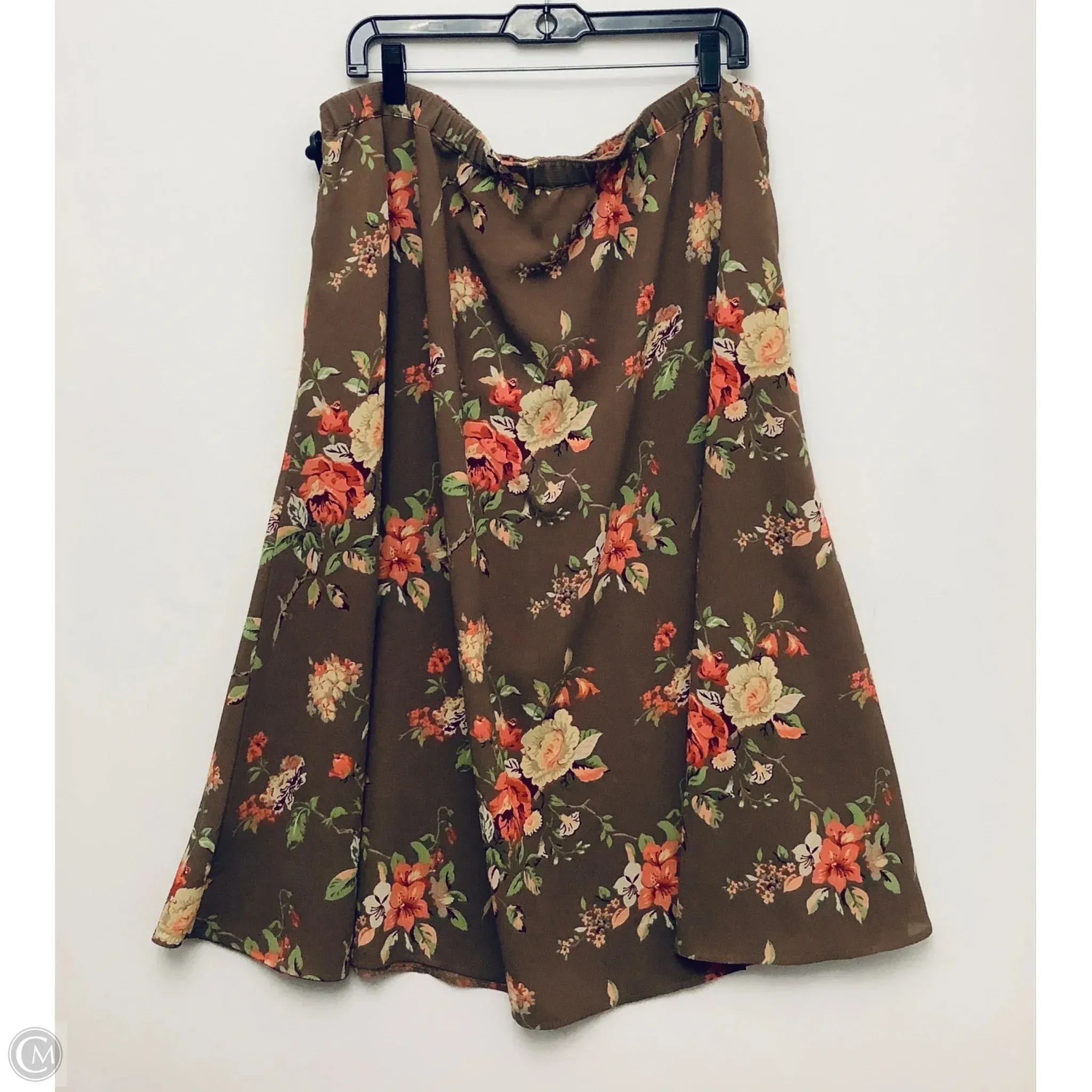 Skirt Maxi By White Stag In Brown, Size: 18