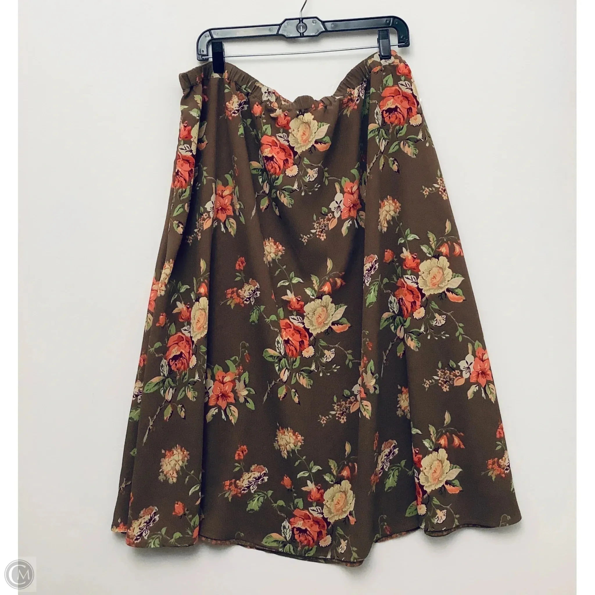 Skirt Maxi By White Stag In Brown, Size: 18