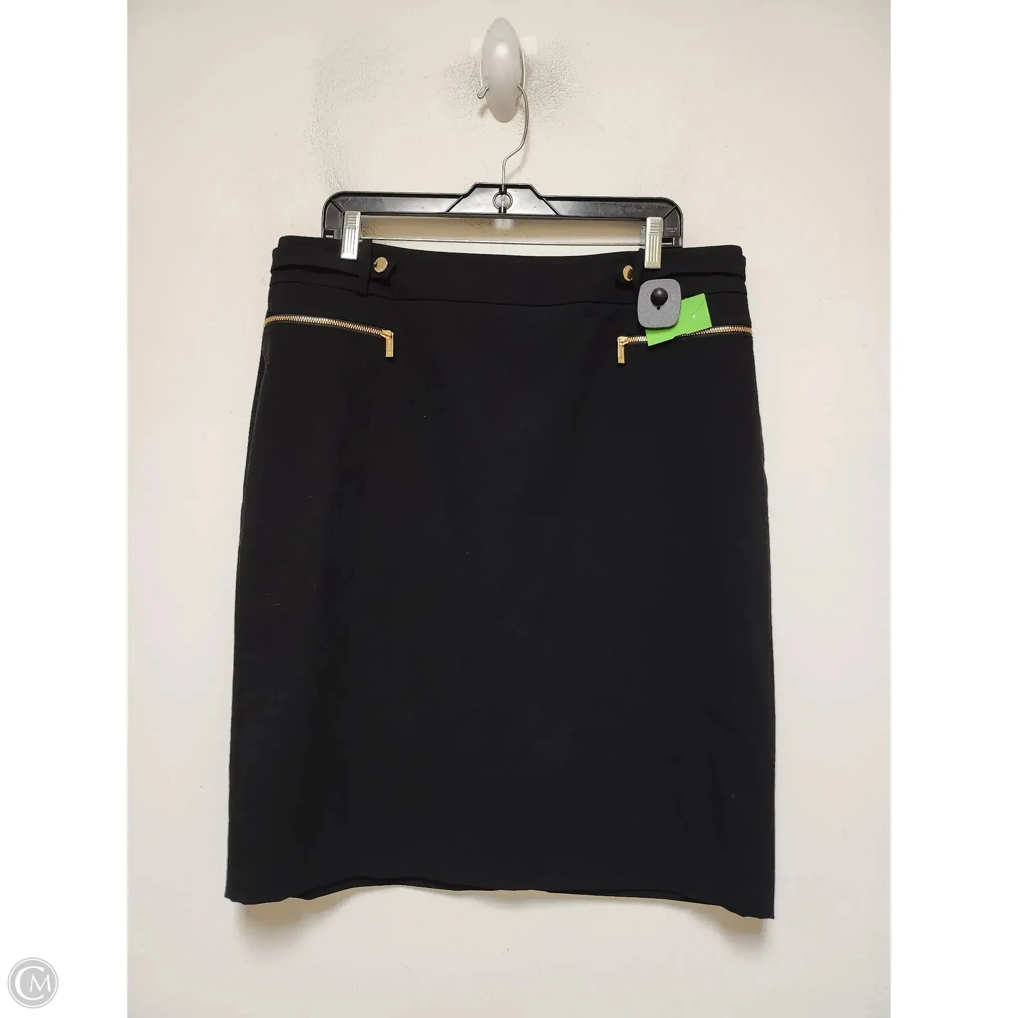 Skirt Midi By Calvin Klein In Black, Size: 16