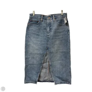 Skirt Midi By Clothes Mentor In Blue Denim, Size: 6