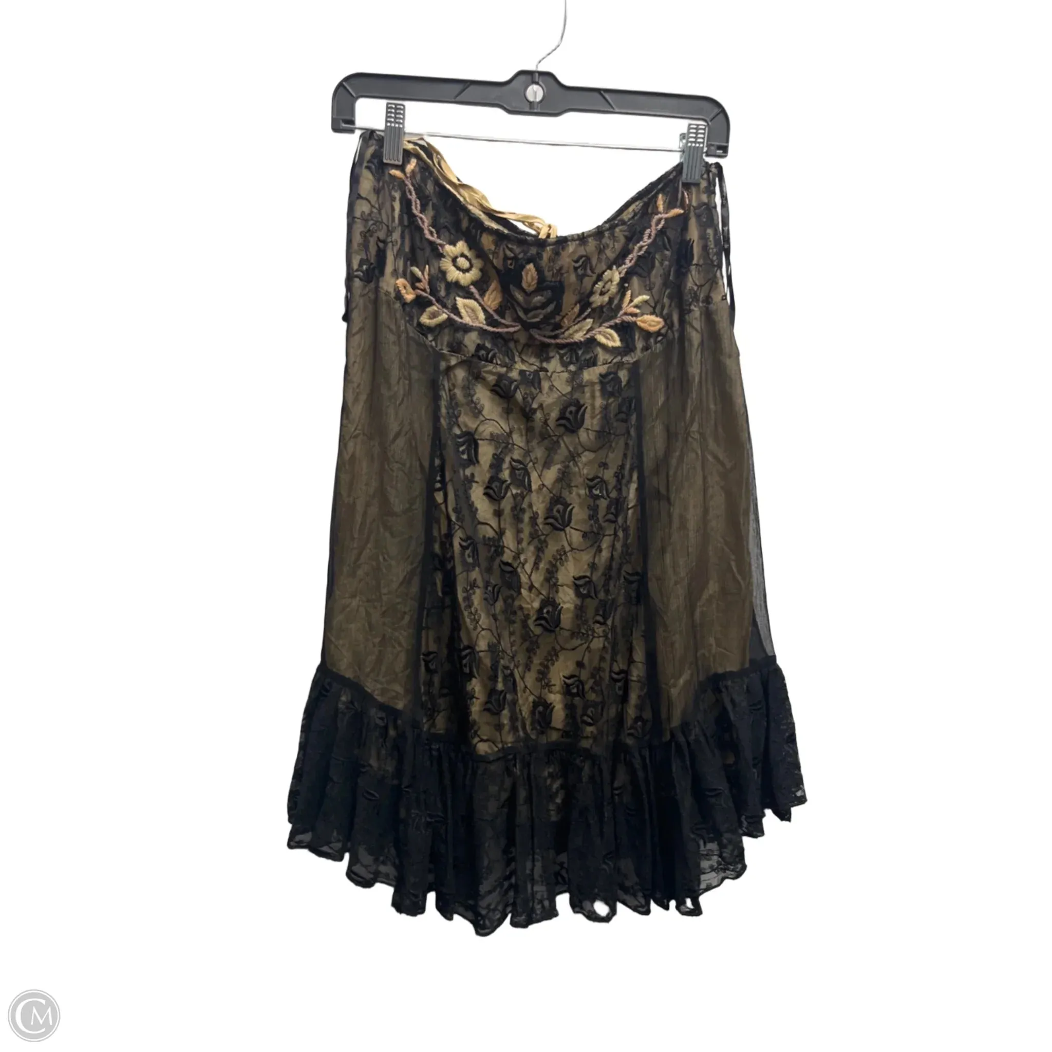 Skirt Midi By Hale Bob In Black & Tan, Size: S