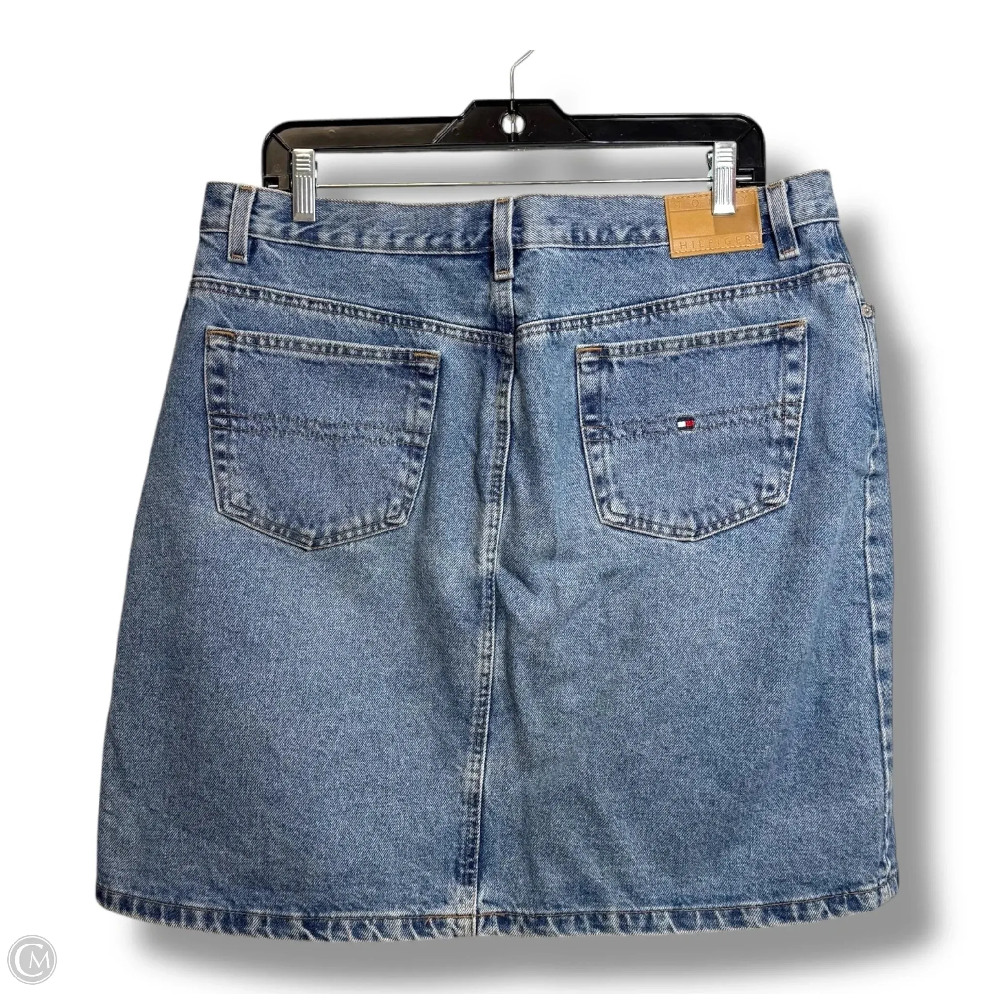 Skirt Midi By Tommy Hilfiger In Blue Denim, Size: 16