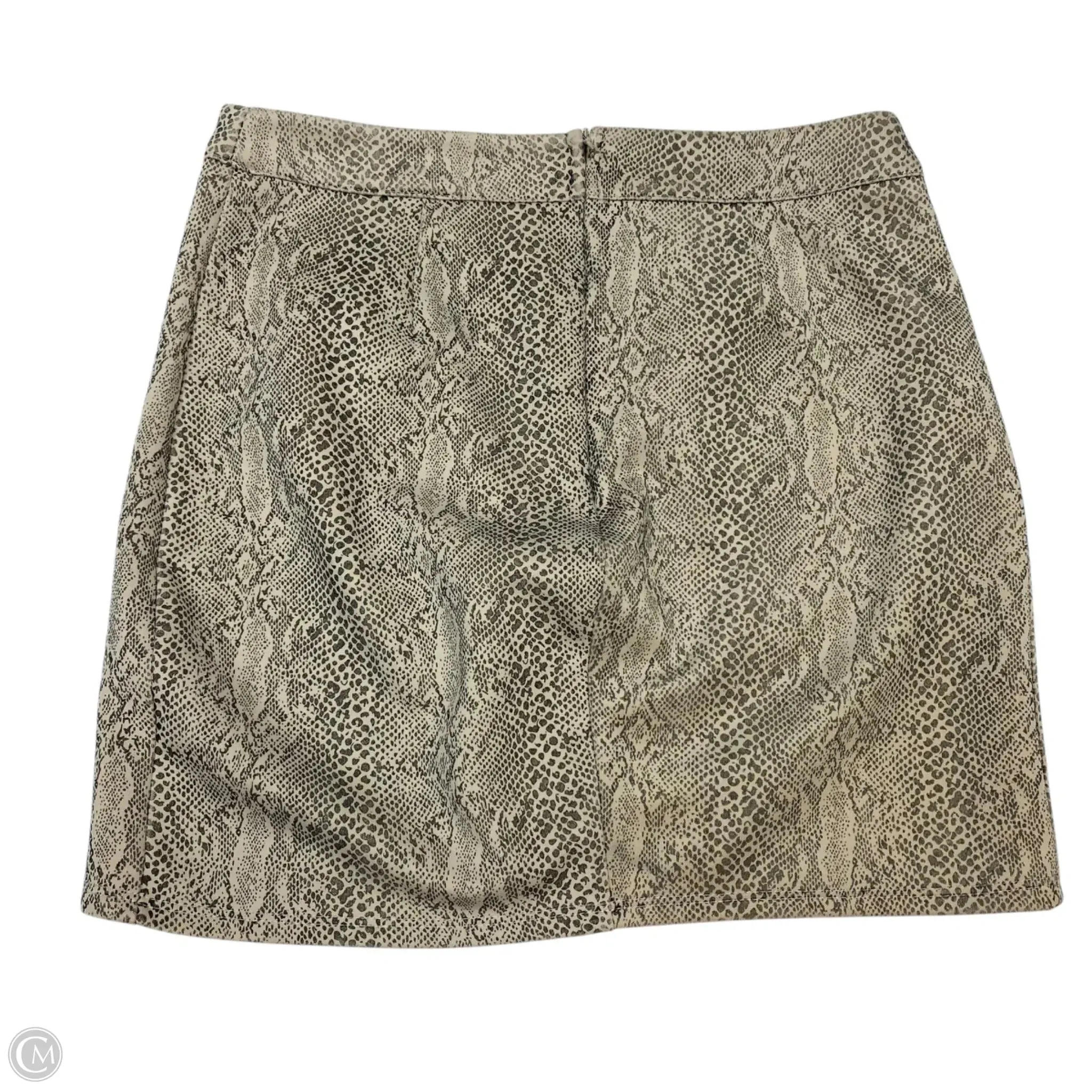 Skirt Mini & Short By Altard State In Snakeskin Print, Size: S