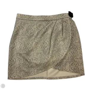 Skirt Mini & Short By Altard State In Snakeskin Print, Size: S
