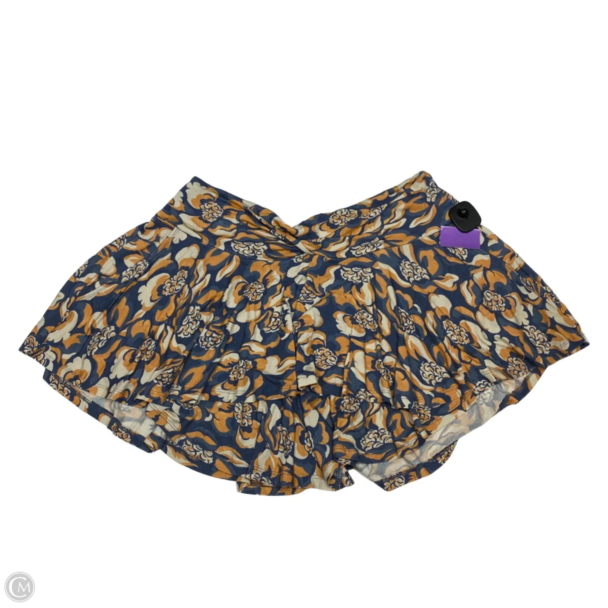 Skirt Mini & Short By Daily Practice By Anthropologie In Blue & Orange, Size: Xl