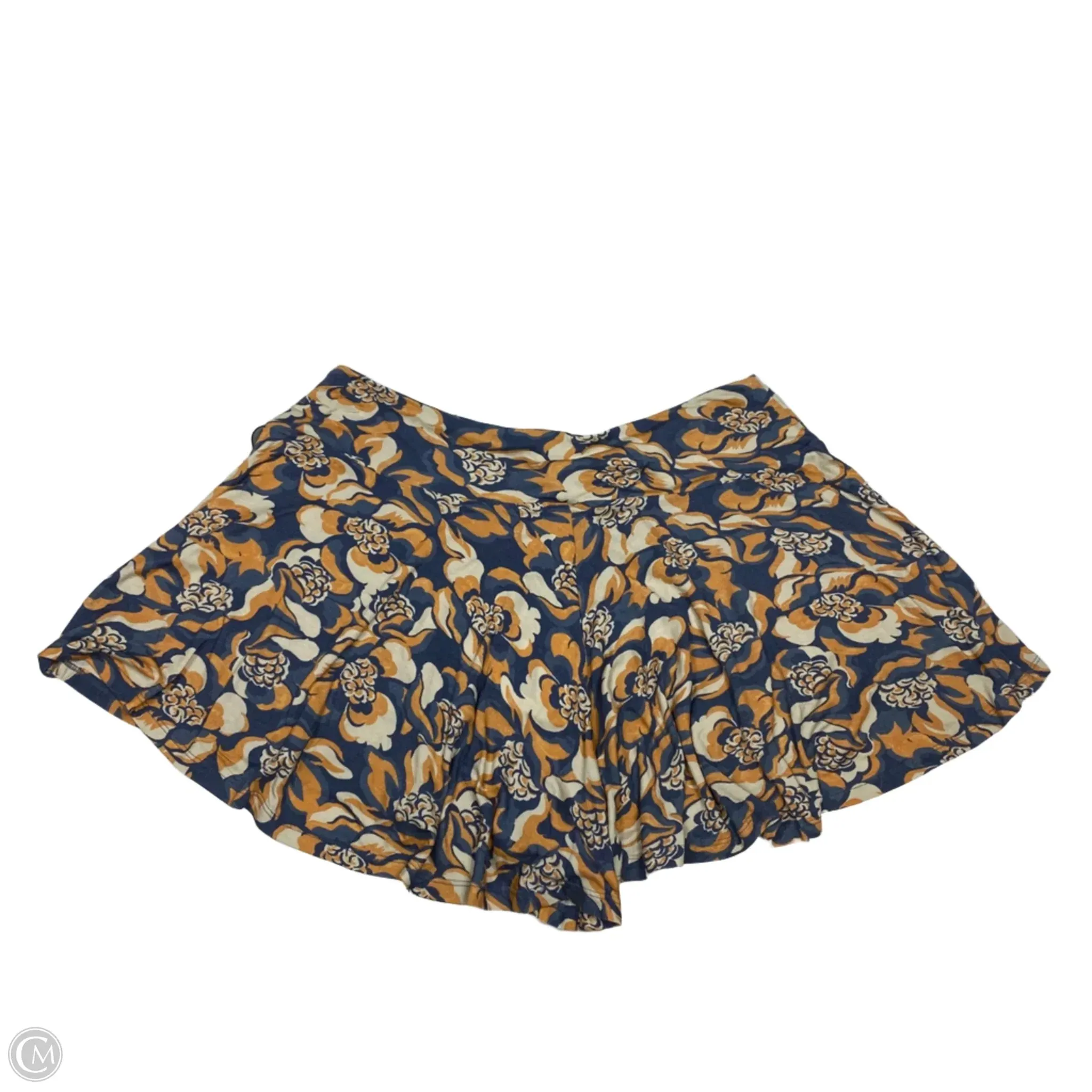 Skirt Mini & Short By Daily Practice By Anthropologie In Blue & Orange, Size: Xl