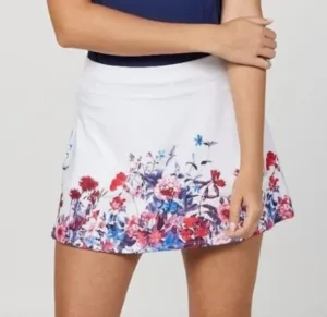 Sofibella Wild Flowers Skort (14") - White/Floral