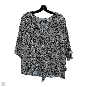 Top 3/4 Sleeve By Clothes Mentor In Animal Print, Size: L
