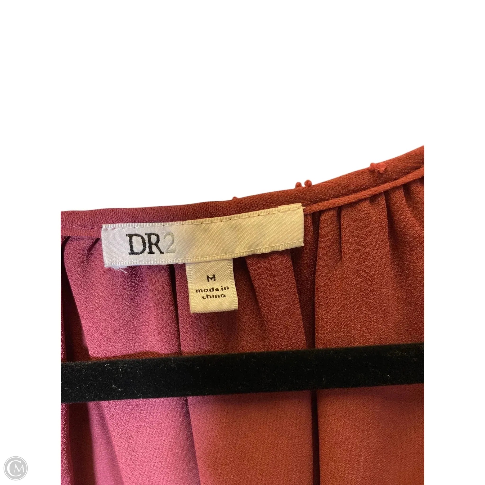 Top 3/4 Sleeve By Dr2 In Pink, Size: M
