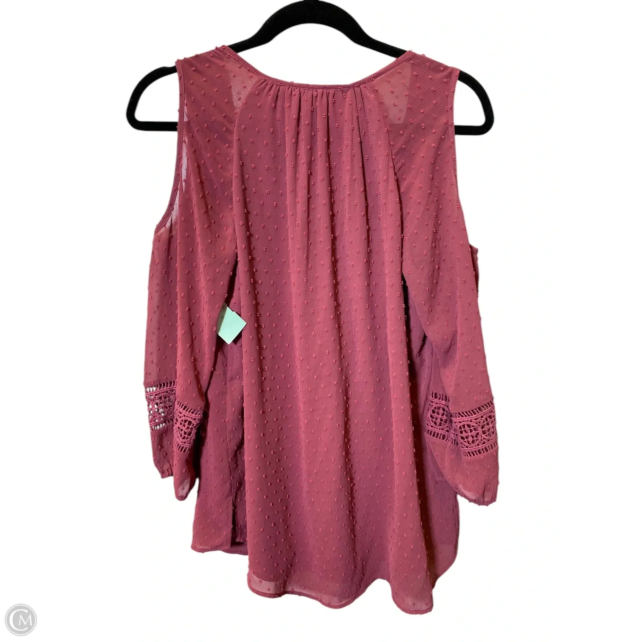 Top 3/4 Sleeve By Dr2 In Pink, Size: M