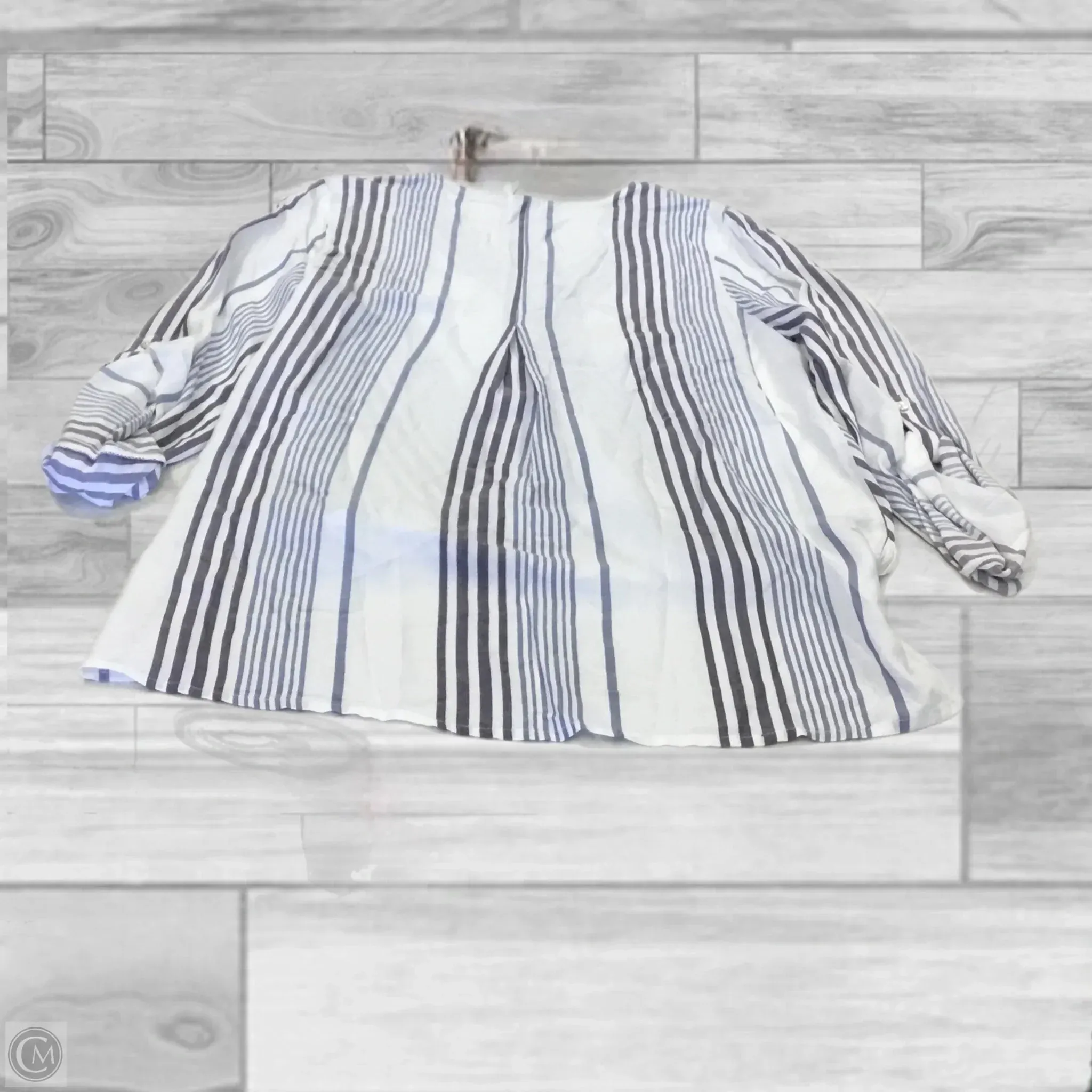 Top 3/4 Sleeve By Willow & Clay In Striped Pattern, Size: Xs