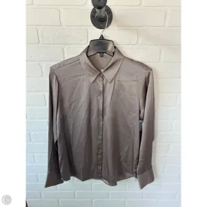 Top Long Sleeve By Abercrombie And Fitch In Brown, Size: S