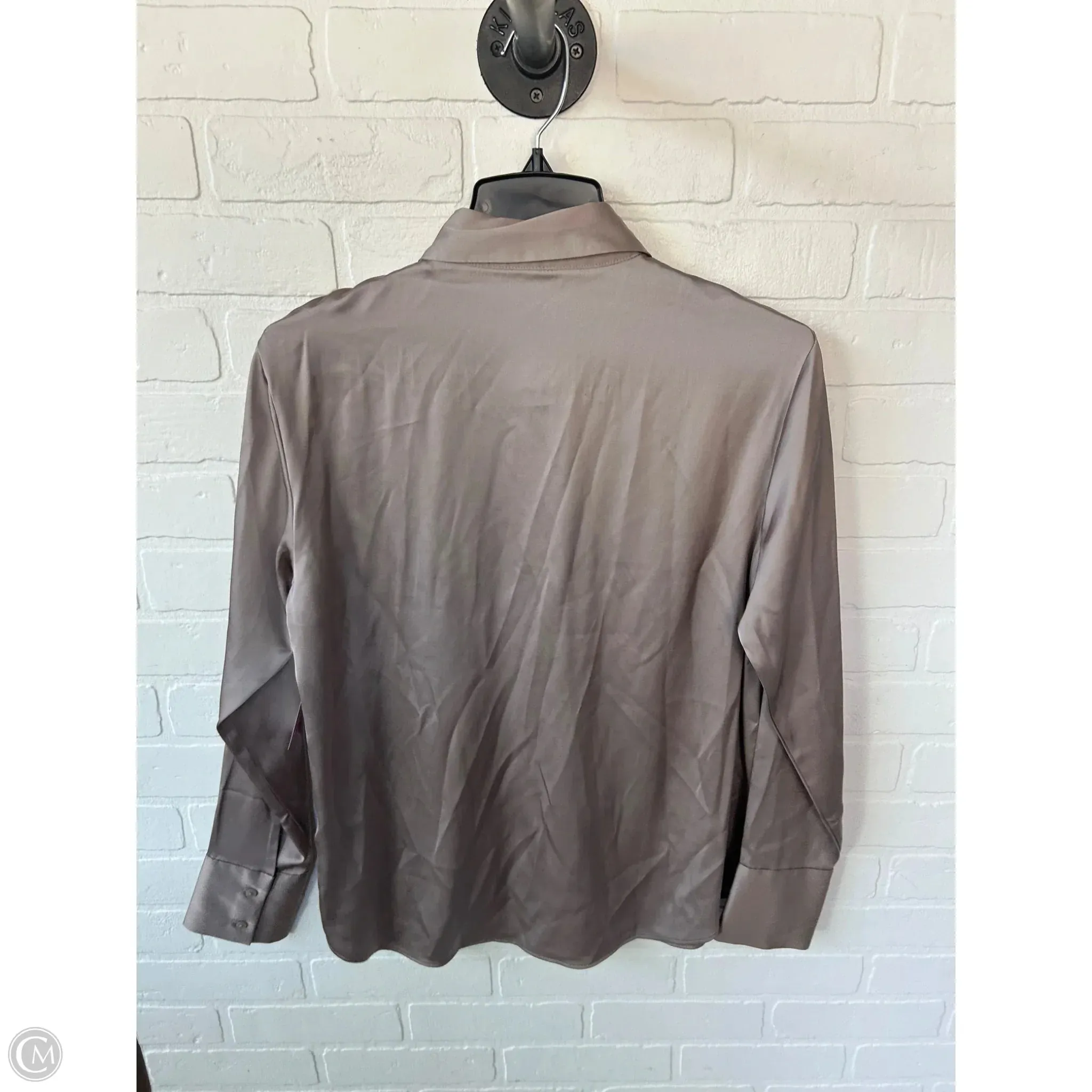 Top Long Sleeve By Abercrombie And Fitch In Brown, Size: S