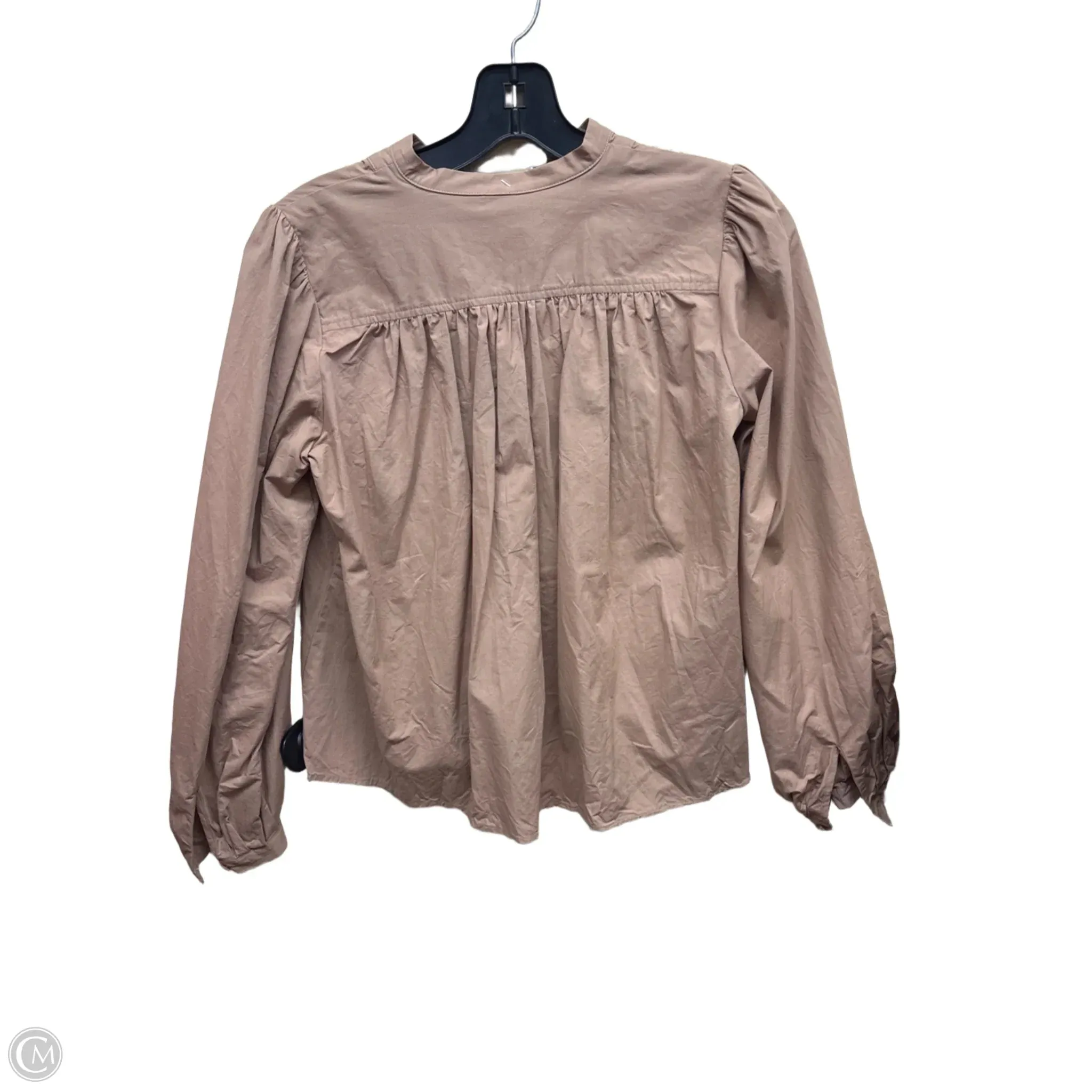 Top Long Sleeve By Ann Taylor In Tan, Size: Xsp
