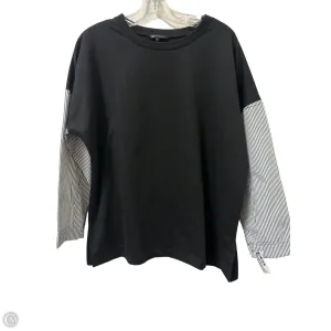 Top Long Sleeve By Clothes Mentor In Black, Size: L